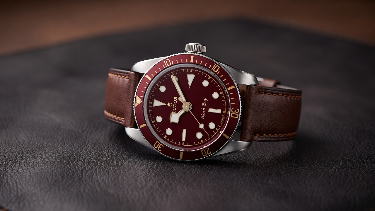 Tudor Black Bay luxury stainless steel watch on wrist
